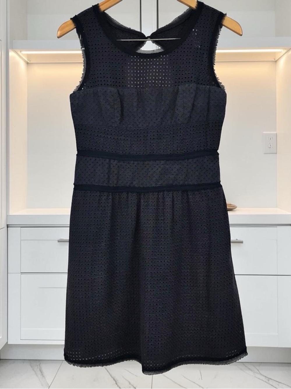 Esley Sleeveless Cotton Navy Spring/Summer Dress S